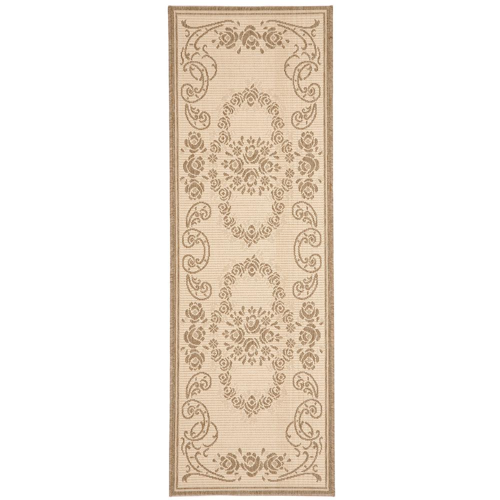 Safavieh Courtyard Natural/Brown 2 ft. x 7 ft. Indoor/Outdoor Runner