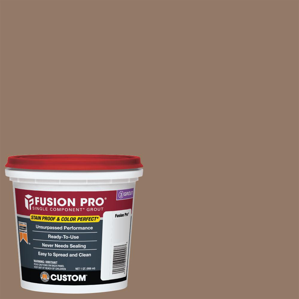 Custom Building Products Fusion Pro #105 Earth 1 Qt. Single Component Grout, 4 buckets total, bid per bucket 