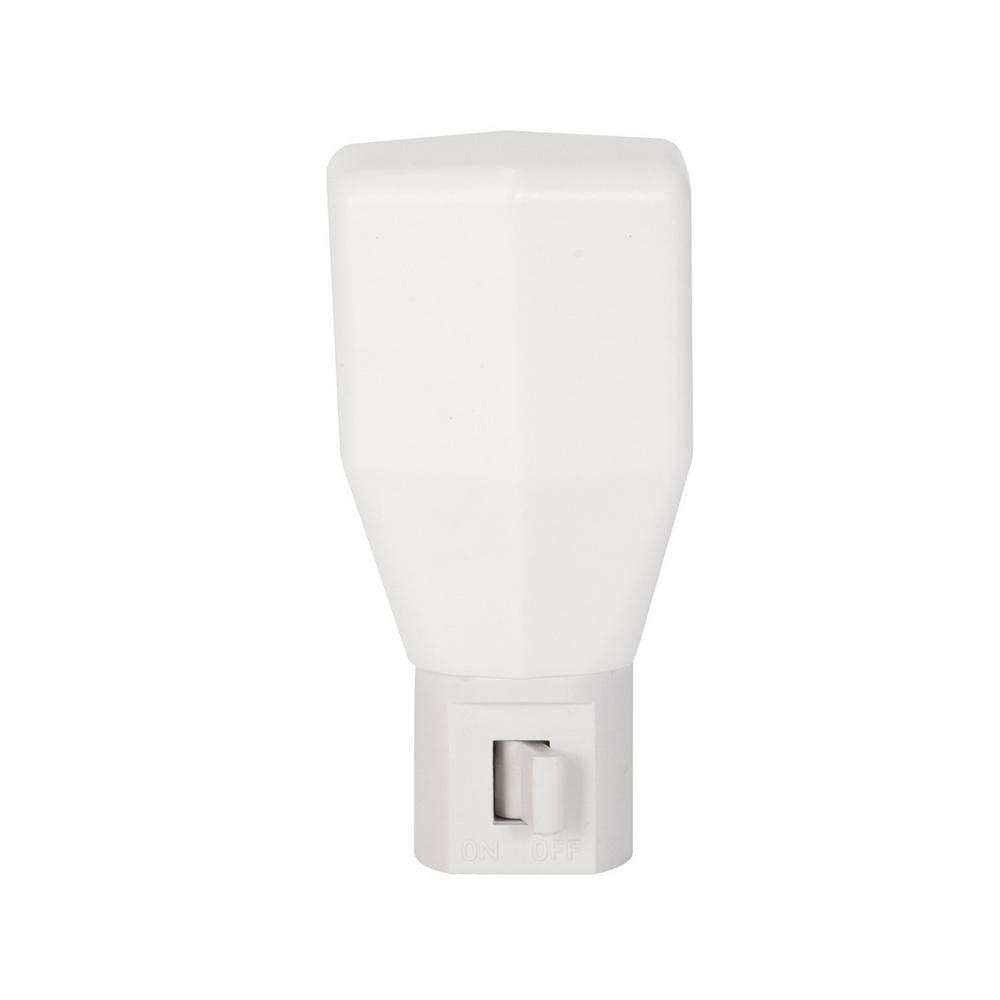 White Manual Incandescent Night Light8934801 The Home Depot