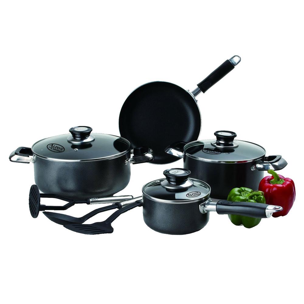 10Pieces Nonstick Cookware Set with Lids and UtensilsAGS10A The