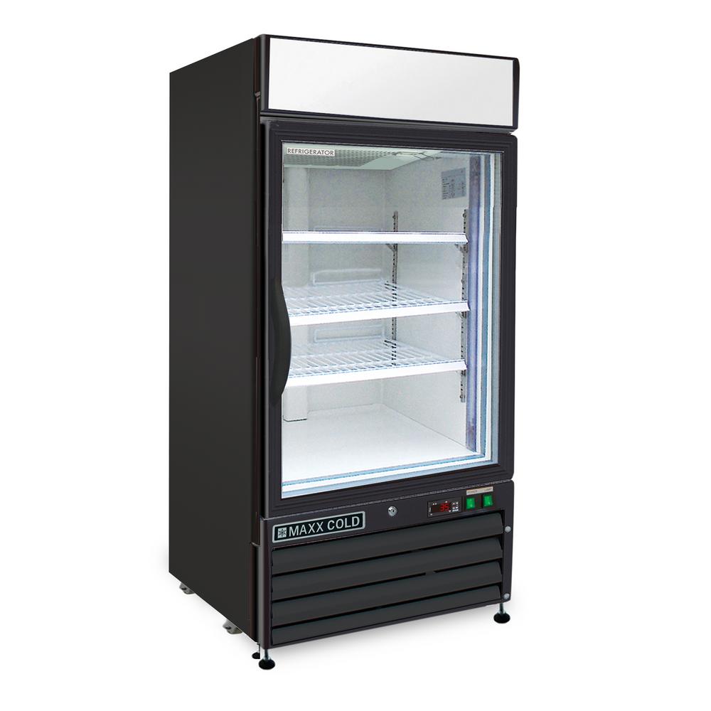 Counter Depth Commercial Refrigerators The Home Single Door Merchandiser Refrigerator In Black