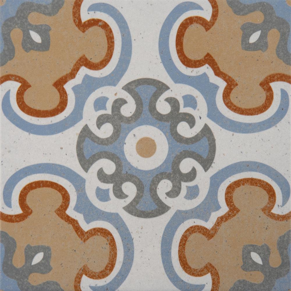 MSI Anillo Encaustic 8 in. x 8 in. Glazed Porcelain Floor and Wall Tile