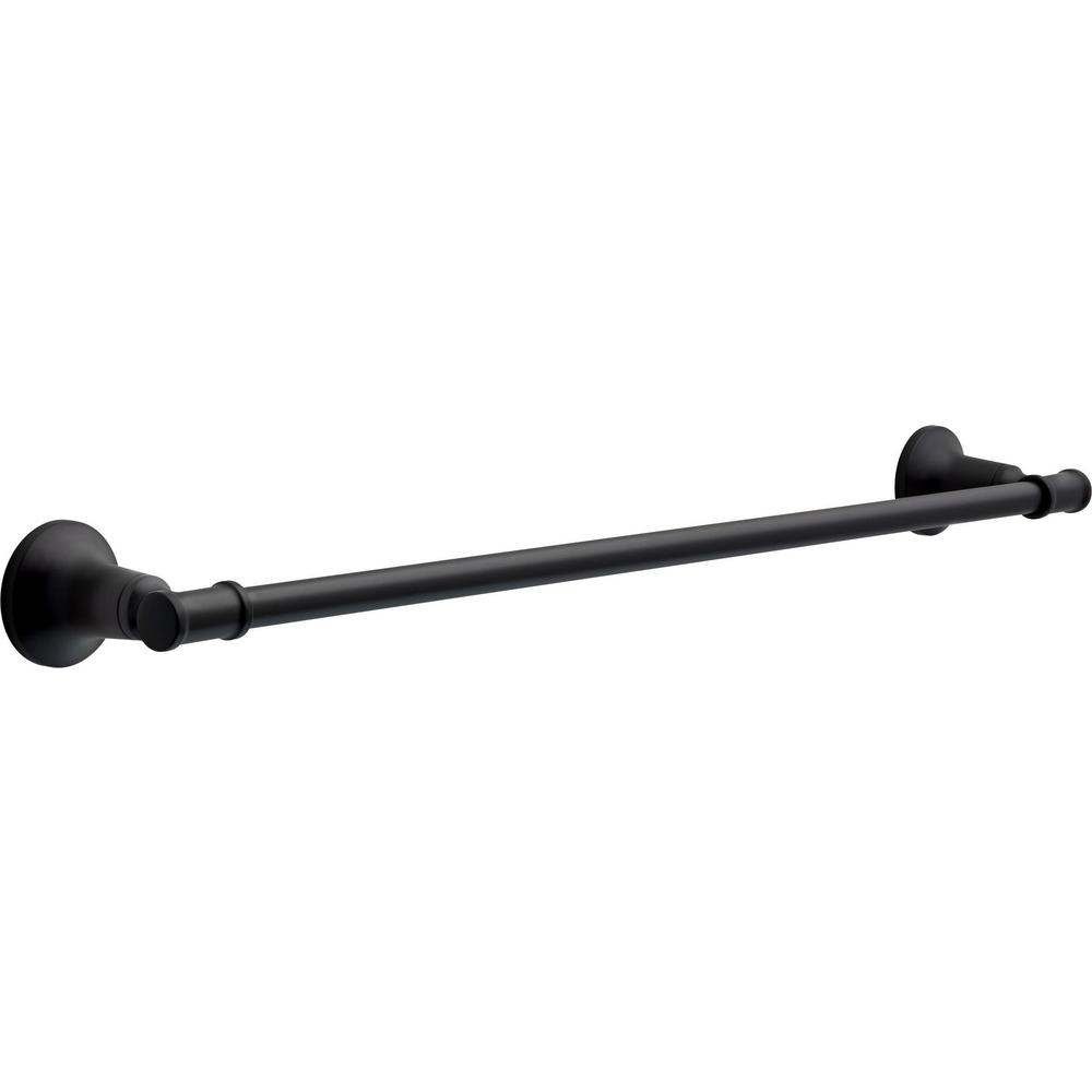 Delta Chamberlain 24 In Towel Bar In Matte Black