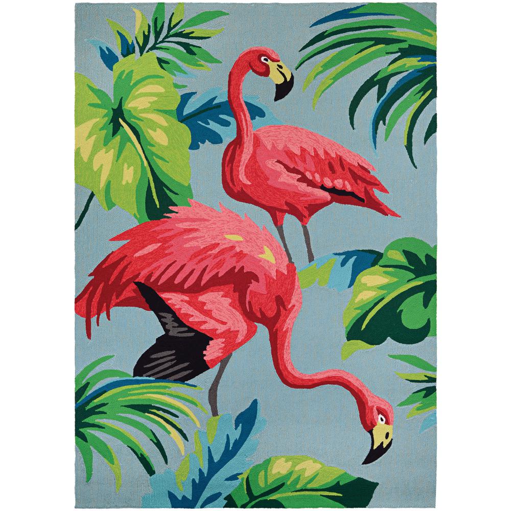 Couristan Covington Flamingos Multi 2 Ft X 4 Indoor Outdoor Area Rug