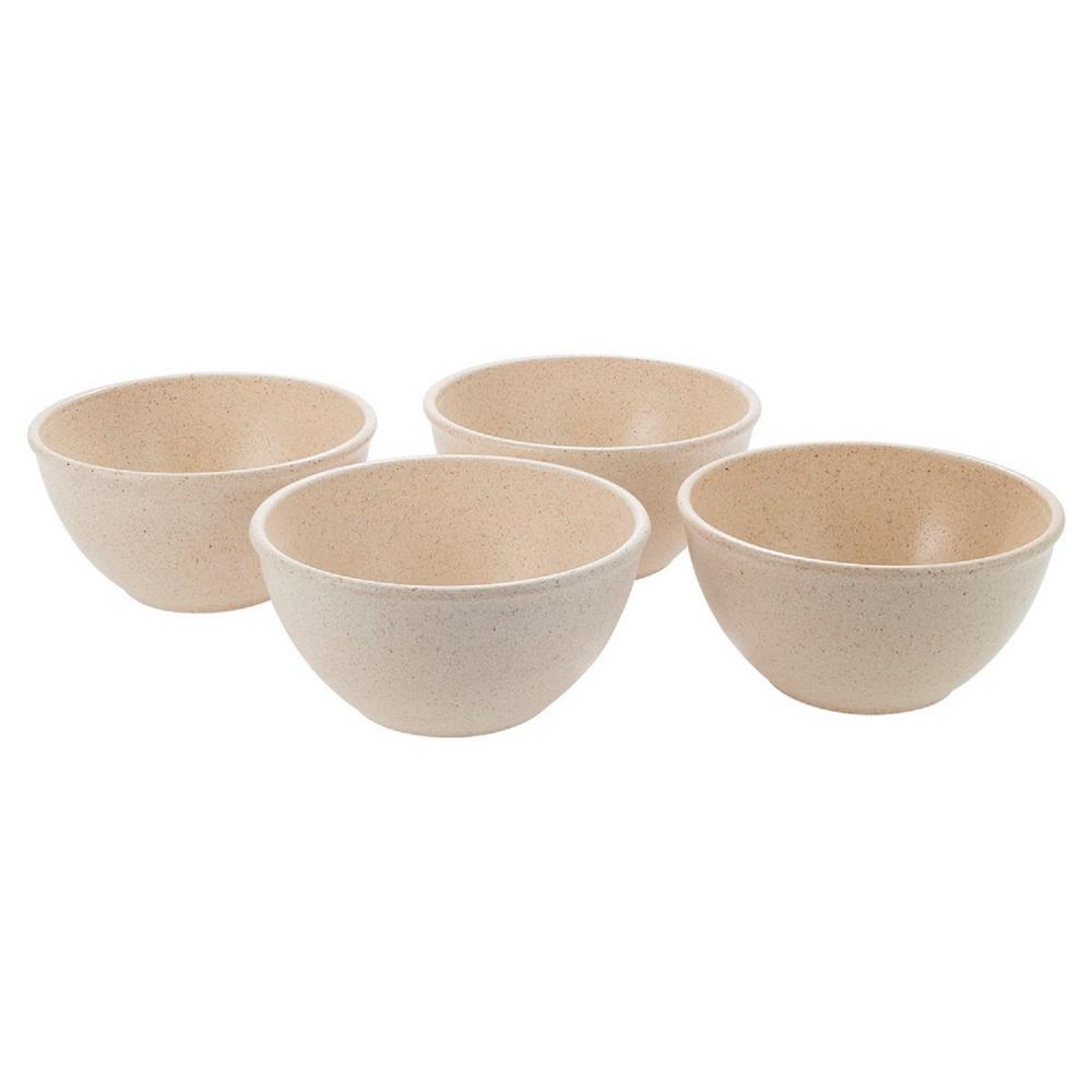 Evo Sustainable Goods 10 Oz White Eco Friendly Wood Plastic Composite Bowls Set Of 4 517 The Home Depot