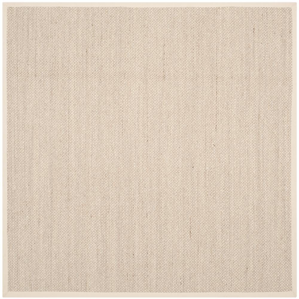 Safavieh Natural Fiber Marble Beige 8 Ft X Square Area Rug Safavieh Natural Fiber Marble Beige 8 Ft X Square Area Rug