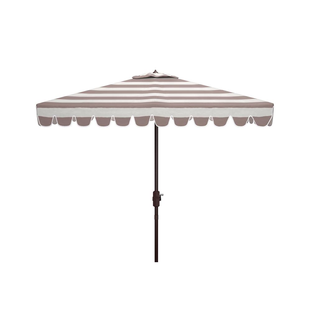 Gray Striped Patio Umbrellas Patio Furniture The Home Depot