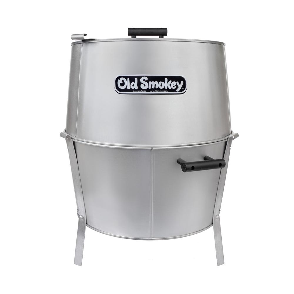 Old Smokey 22 in. Charcoal Grill in Silver-OS#22 - The Home Depot