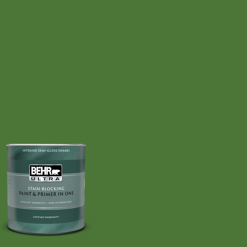 BEHR ULTRA 1 qt. P3807 Luck of the Irish SemiGloss Enamel Interior