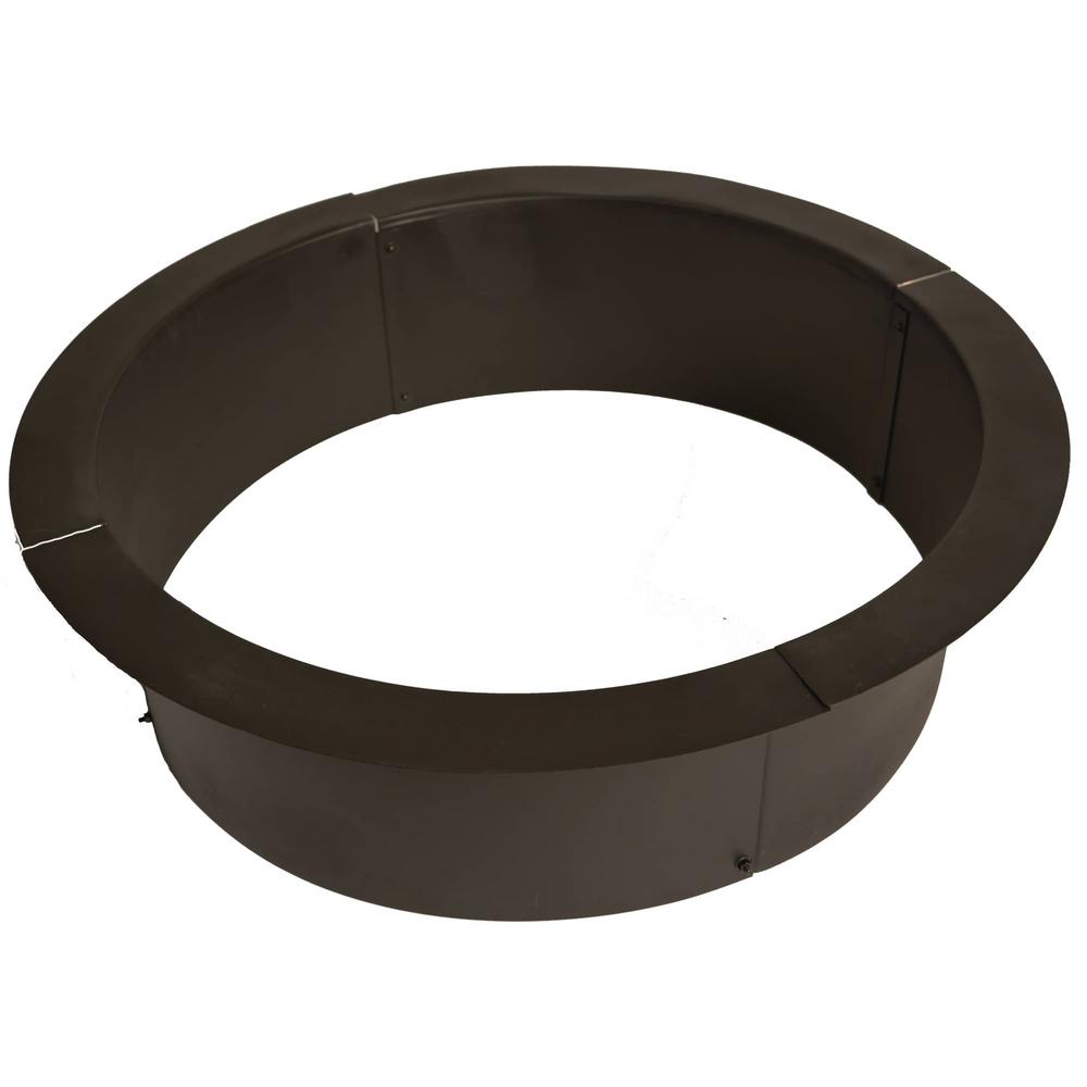 Bluegrass Living 42 In Solid Steel Fire Pit Ring 140303 The Home Depot