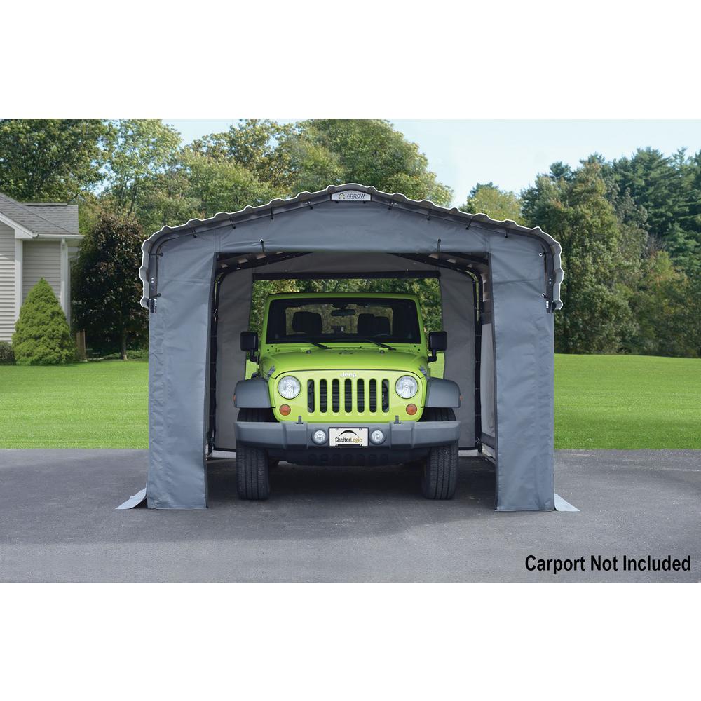Arrow 10 Ft W X 15 Ft D Enclosure Kit For Carport With