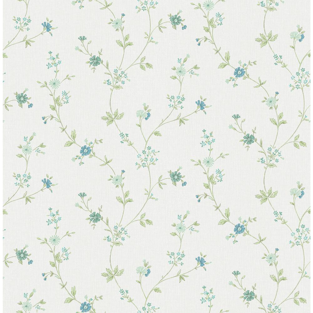 Norwall Small Floral Trail Wallpaper PR33801 - The Home Depot