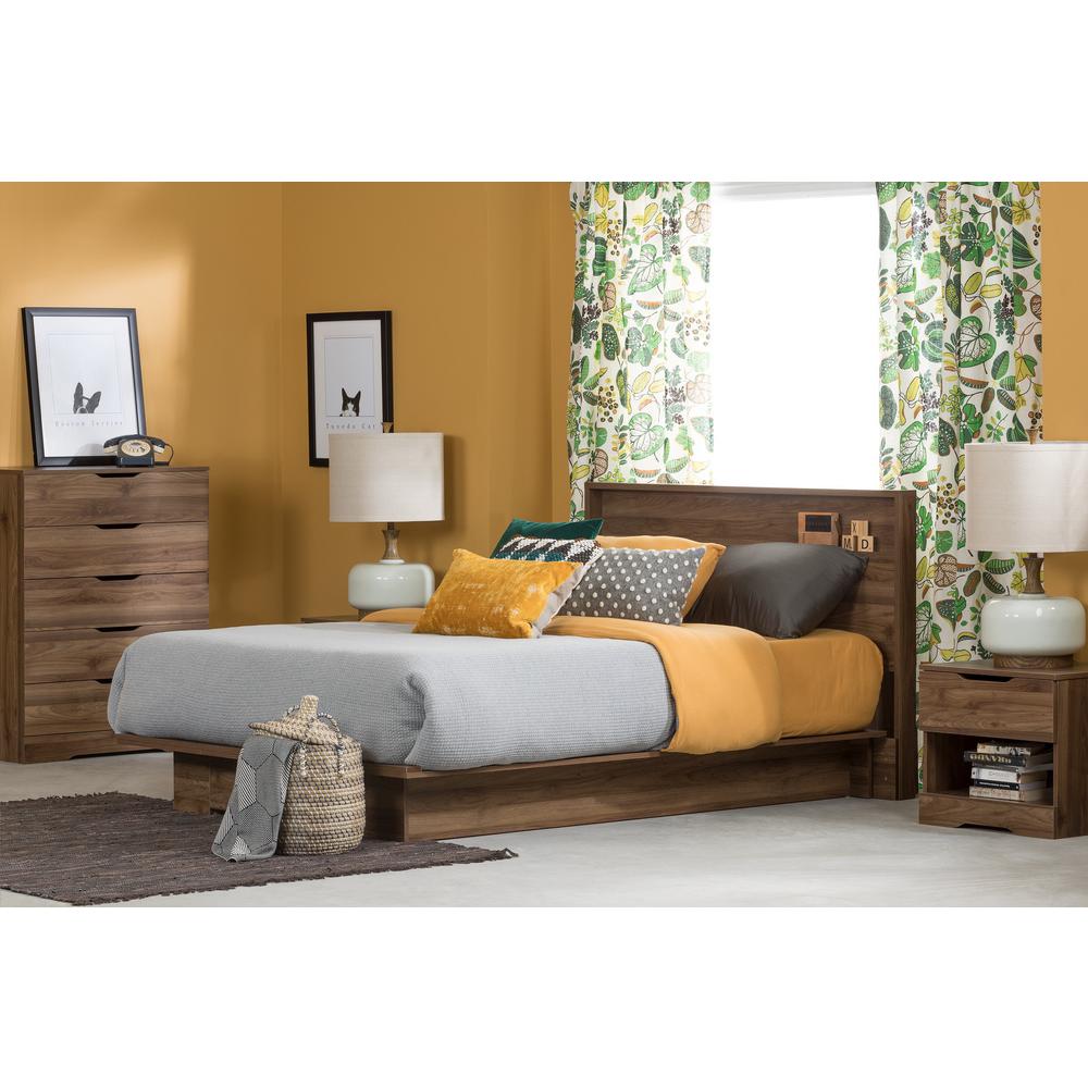 South Shore Holland 5 Drawer Natural Walnut Chest Of Drawers 11282