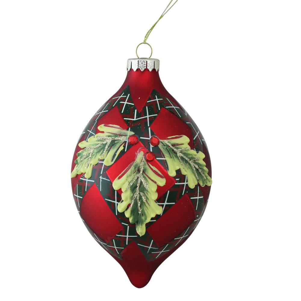 Tartan Plaid Homespun Fabric Star Christmas Ornaments ...