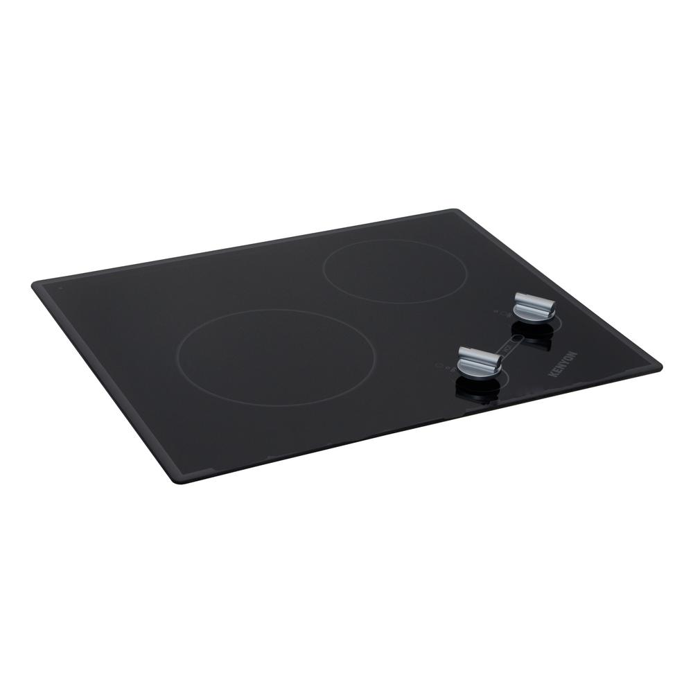 Kenyon Glacier Series 21 in. Radiant Electric Cooktop in Black with