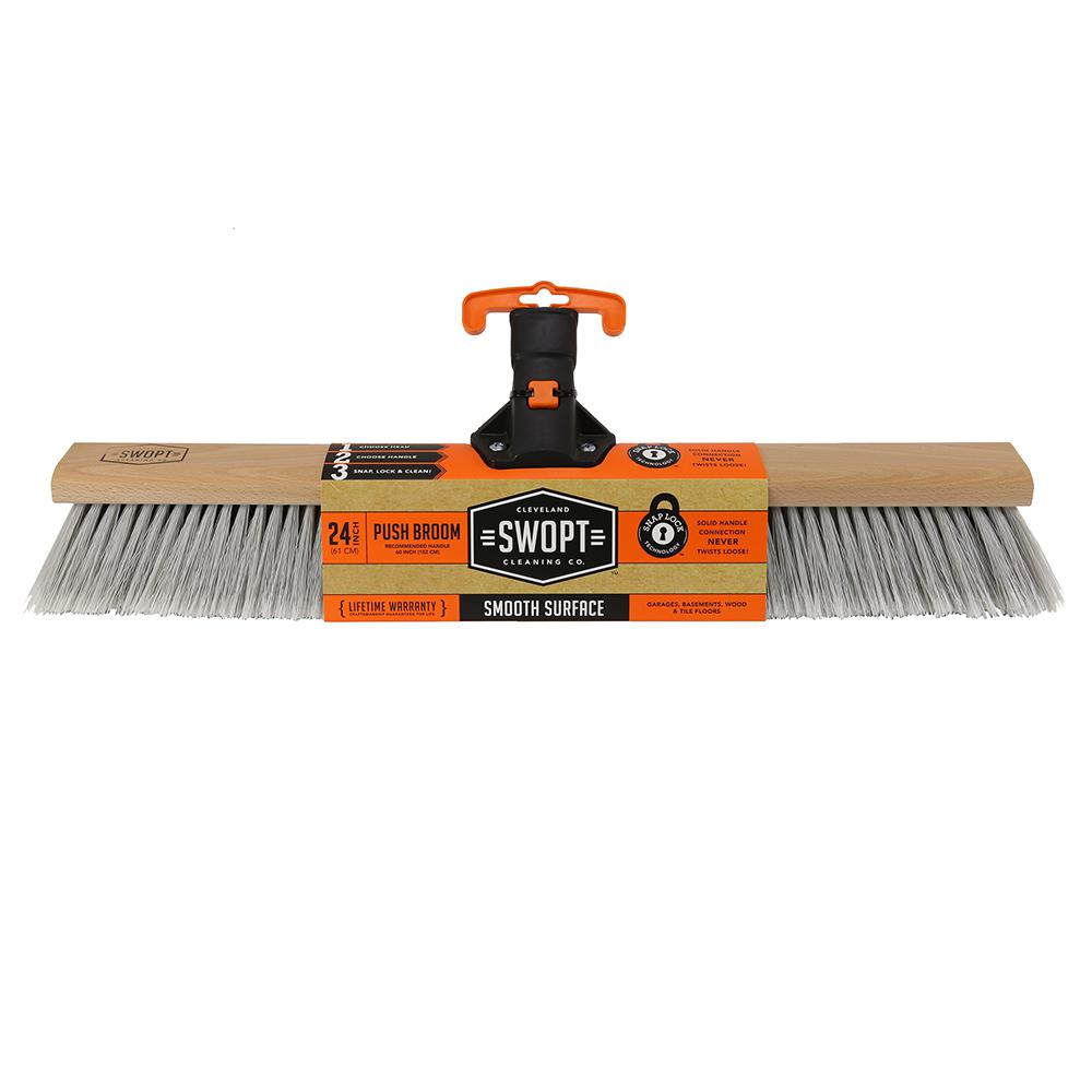 Swopt 24 in. Premium Smooth Surface Push Broom Head5118 The Home Depot