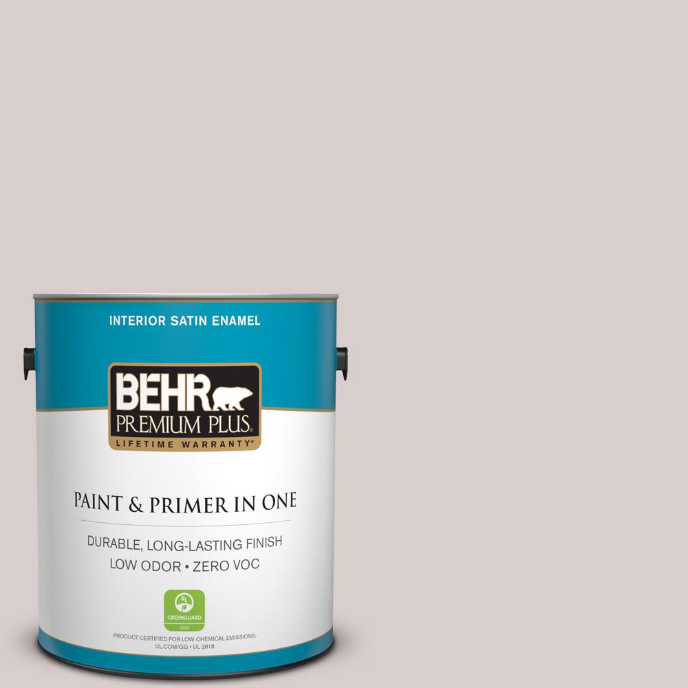 BEHR Premium Plus Ultra 1gal. ICC11 Designer White Satin Enamel Interior Paint775001 The