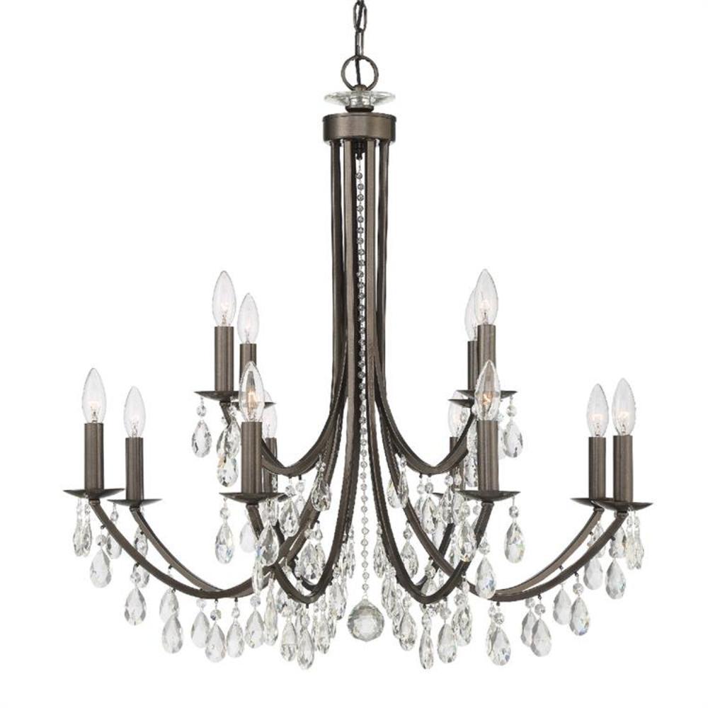 Bronze - Crystal - Chandeliers - Lighting - The Home Depot