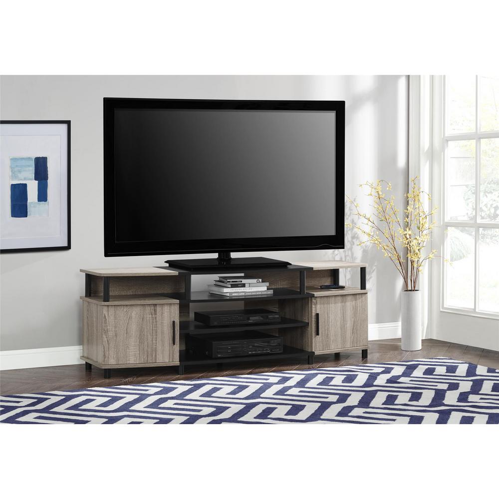 Ameriwood Home 70 In Windsor Weathered Oak Tv Stand Hd26877 The Windsor Weathered Oak Tv Stand By Ameriwood Home