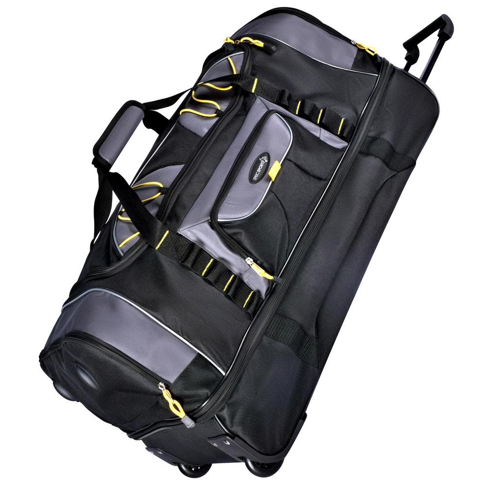 two compartment rolling duffel bag