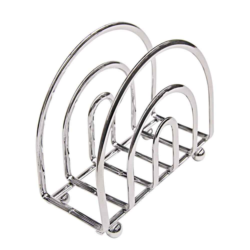 Home Basics Chrome Plated Steel Napkin Holder Nh00454 The Depot Home Basics Chrome Plated Steel Napkin Holder