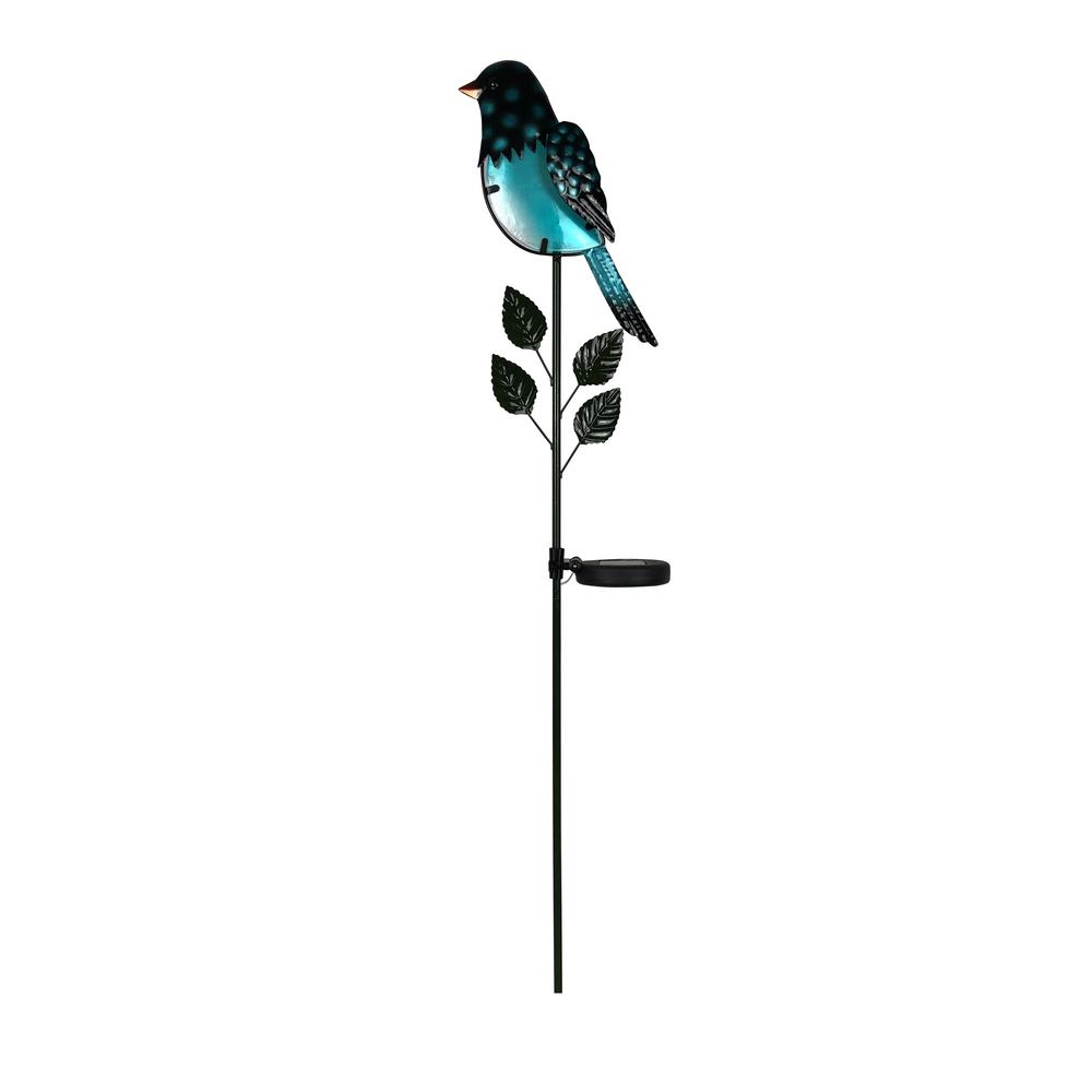 solar bird stake light
