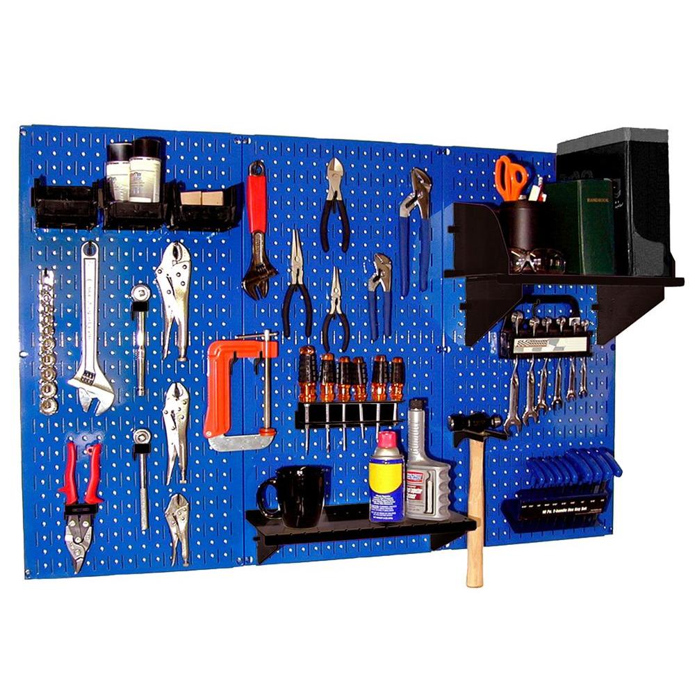 Wall Control 32 in. x 48 in. Metal Pegboard Standard Tool Storage Kit