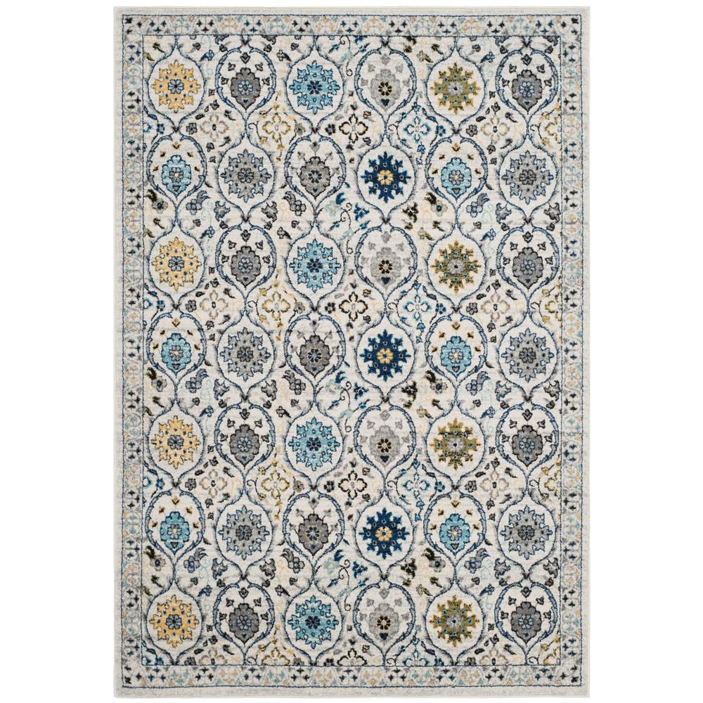 Safavieh Evoke Ivory/Blue 6 ft. 7 in. x 9 ft. Area RugEVK210C6 The