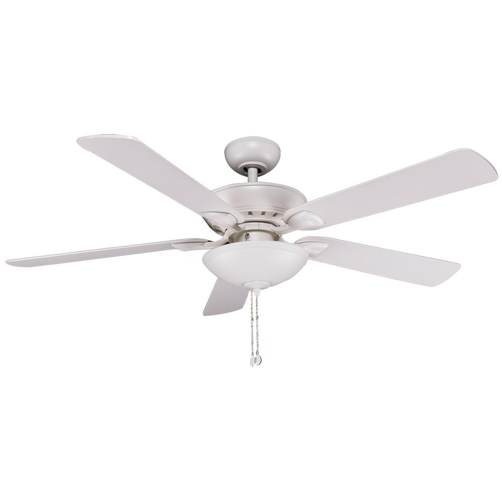 Home Decorators Collection Marshlands 52 In Led Indoor Outdoor Connor 52 In Integrated Led Matte White Ceiling Fan With Light