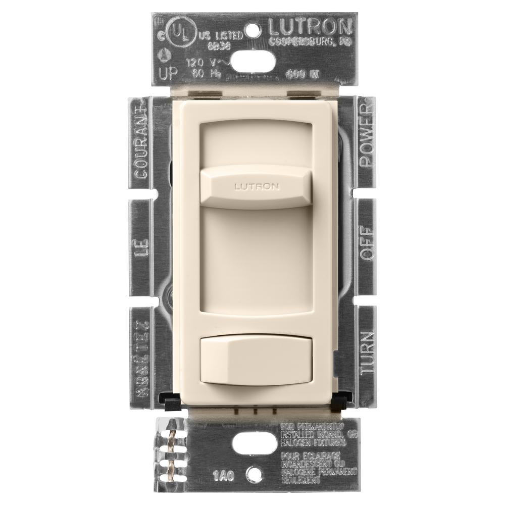 UPC 027557000031 product image for Lutron Skylark Contour 600-Watt Single-Pole Preset Dimmer - Light Almond | upcitemdb.com