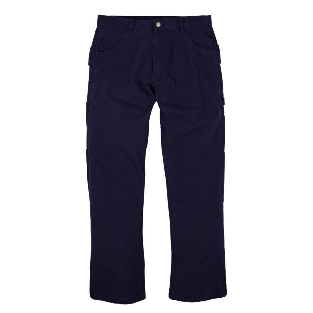 UPC 092021354231 product image for Berne Men's 40 in. x 32 in. Navy 100% Cotton Washed Duck Carpenter Pants, Blue | upcitemdb.com