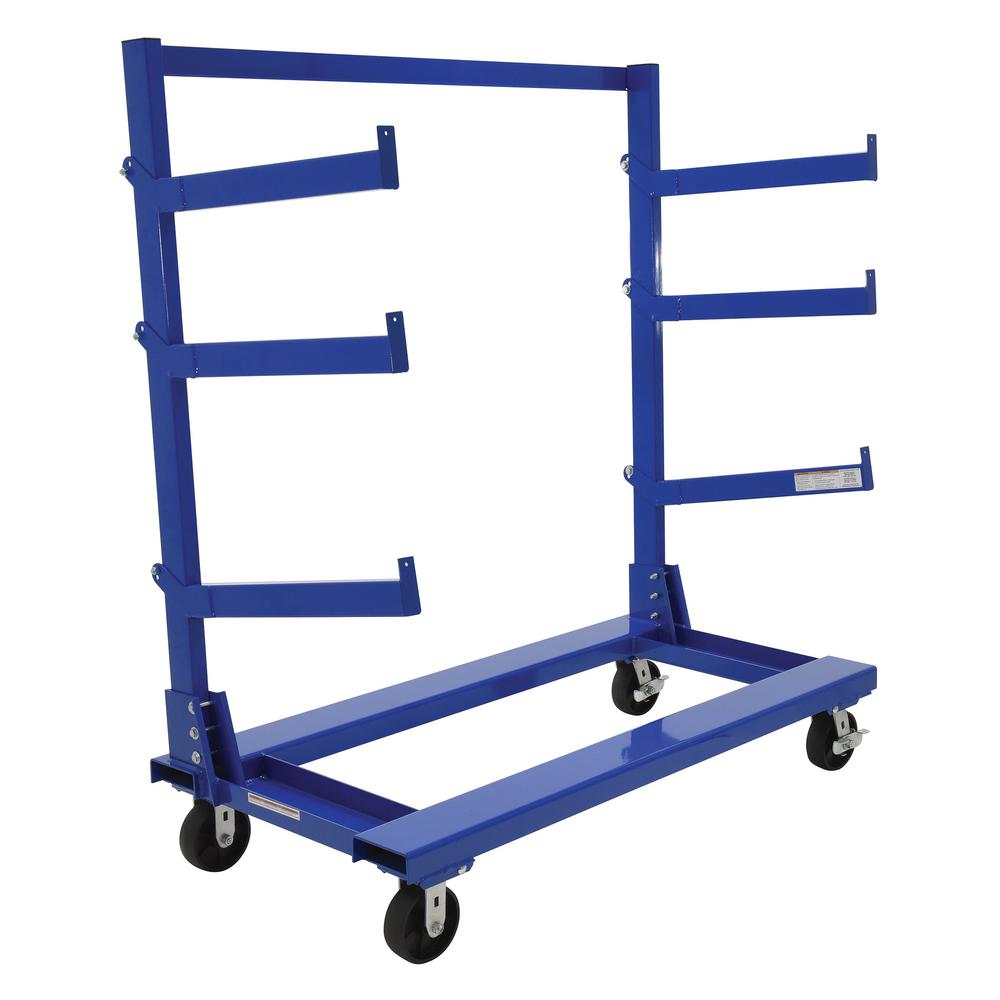 30 x 1.625 x 4 Vestil CANT-A36 Portable Cantilever Cart Arms Silver Pack of 2