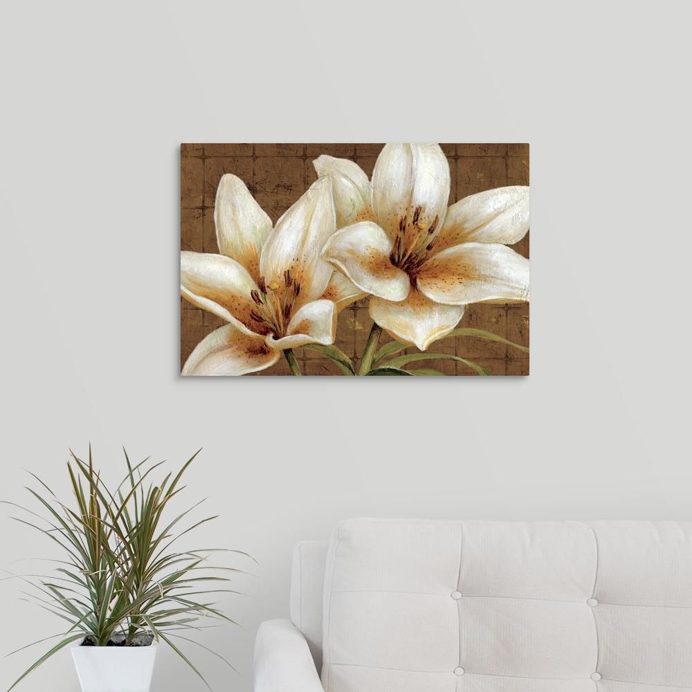 White Gold By Daphne Brissonnet Canvas Wall Art