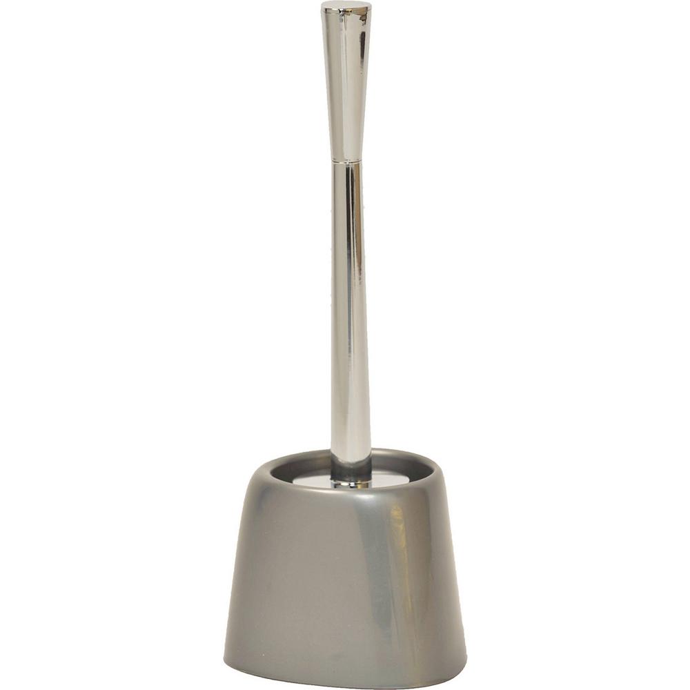 grey toilet brush holder