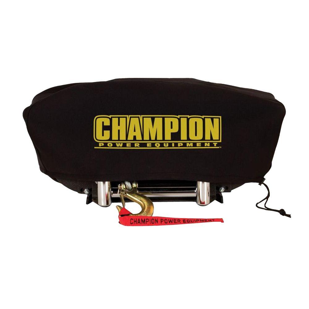 Champion Power Equipment Large Neoprene Winch Cover for 8000 lb