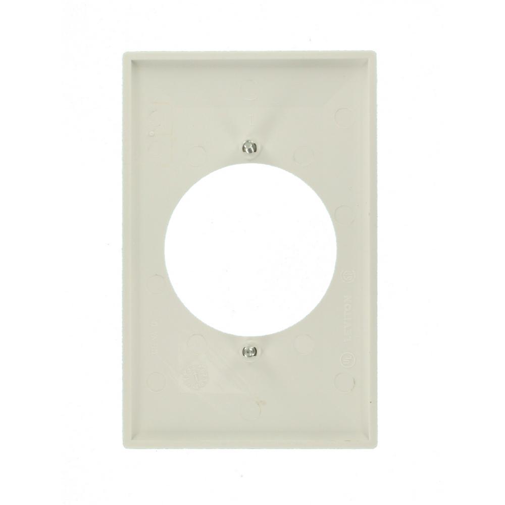 Leviton 1 Gang 2 15 In Dia Hole Midway Nylon Wall Plate White R52 80728 00w The Home Depot - Wall Hole Cover Home Depot Leviton 1 Gang 2 15 In Dia Hole Midway Nylon Wall Plate White R52 80728 00w The Home Depot - Wall Hole Cover Home Depot