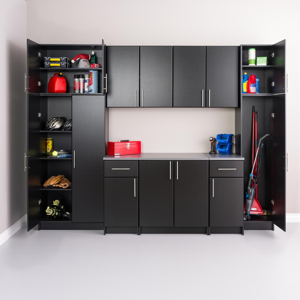 Prepac Elite Black 16 In Narrow Cabinet Beb 1664 The Home Depot