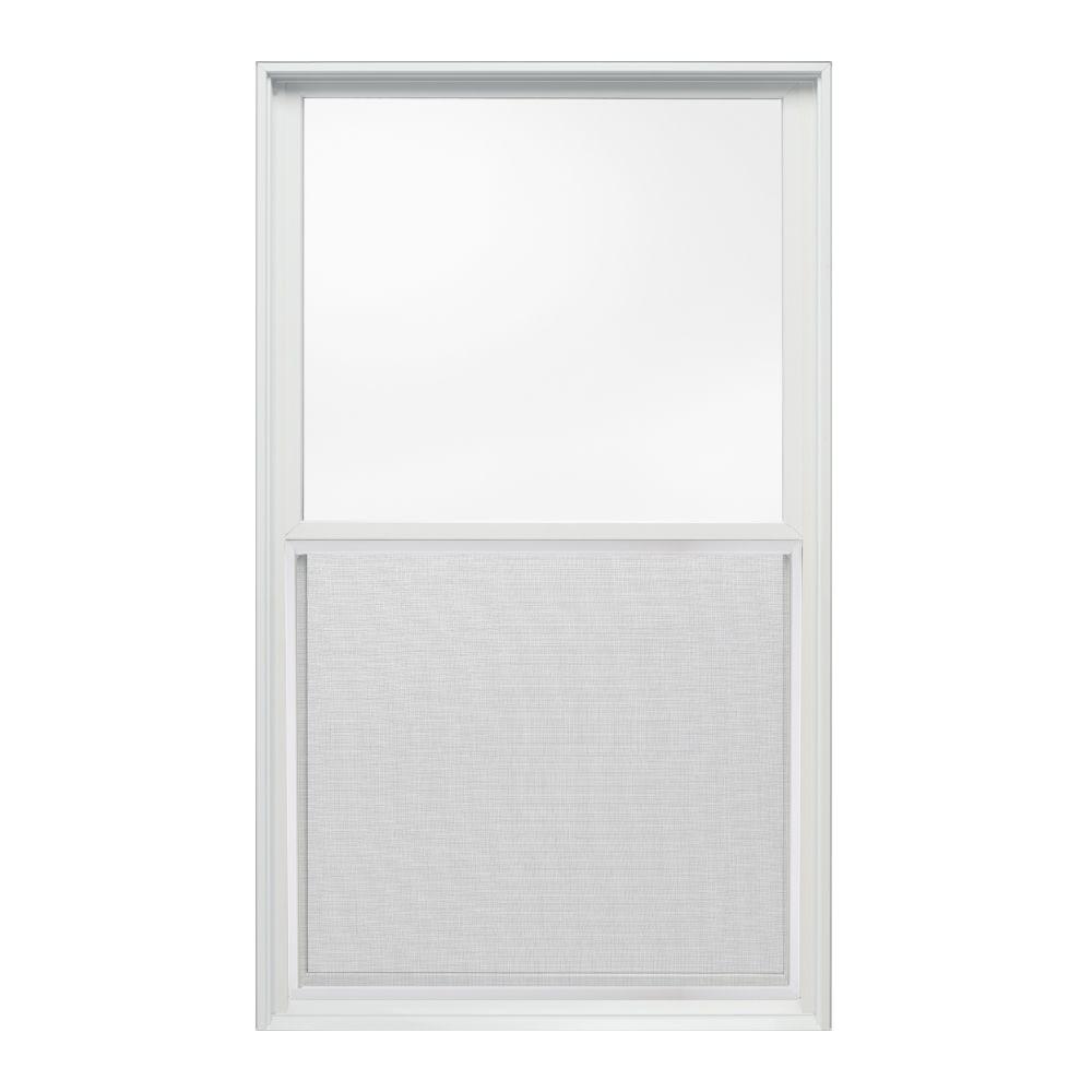 JELD-WEN 33.375 in. x 56 in. W-2500 Series White Painted Clad Wood ...