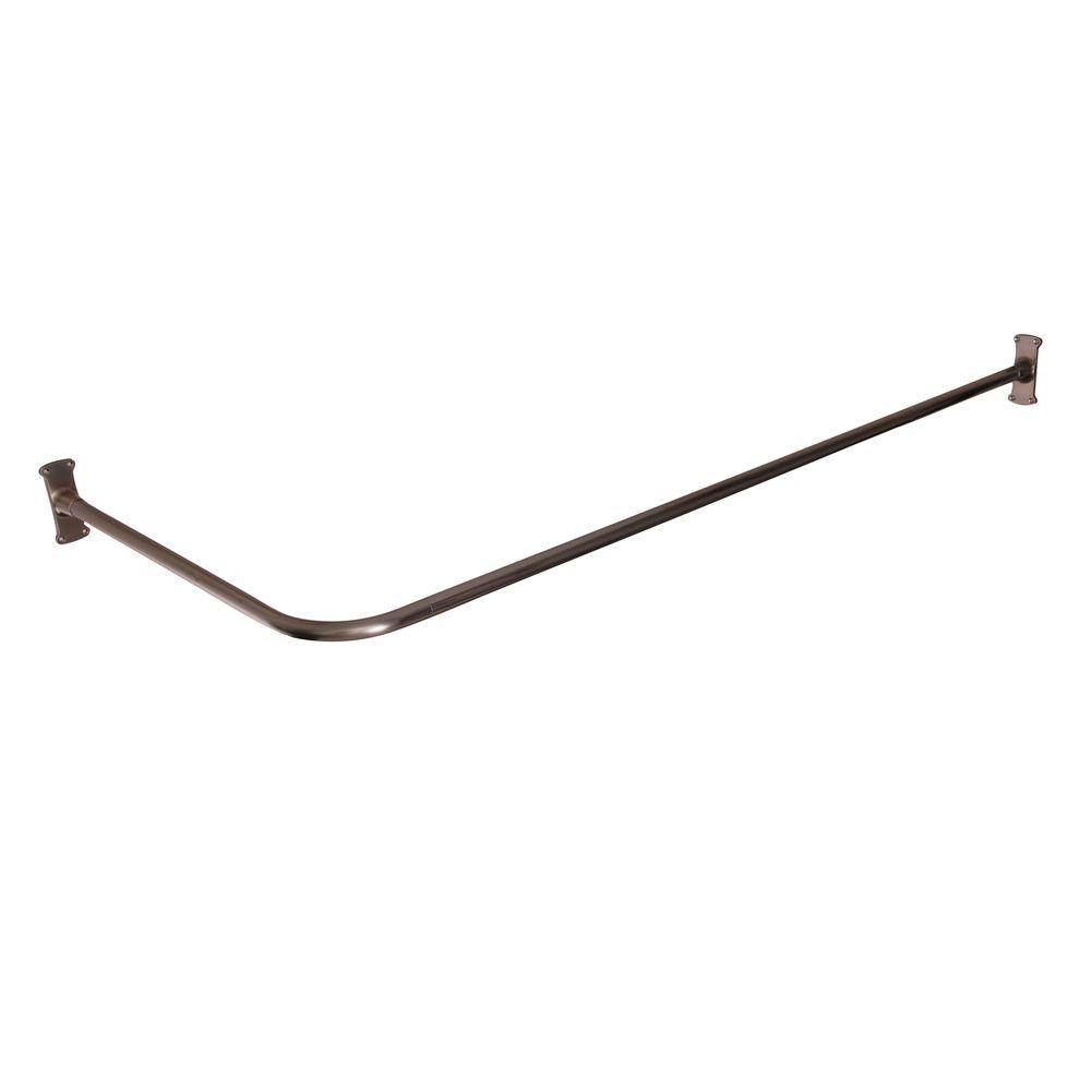 Brass Shower Curtain Rods Shower Accessories The Home Depot