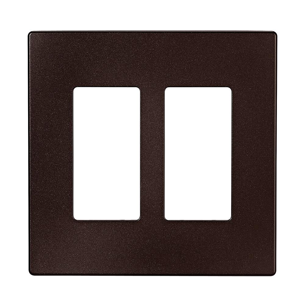 Eaton Designer 2 Gang Less Wallplate Oil Rubbed Bronze Eaton Designer 2 Gang Less Wallplate Oil Rubbed Bronze