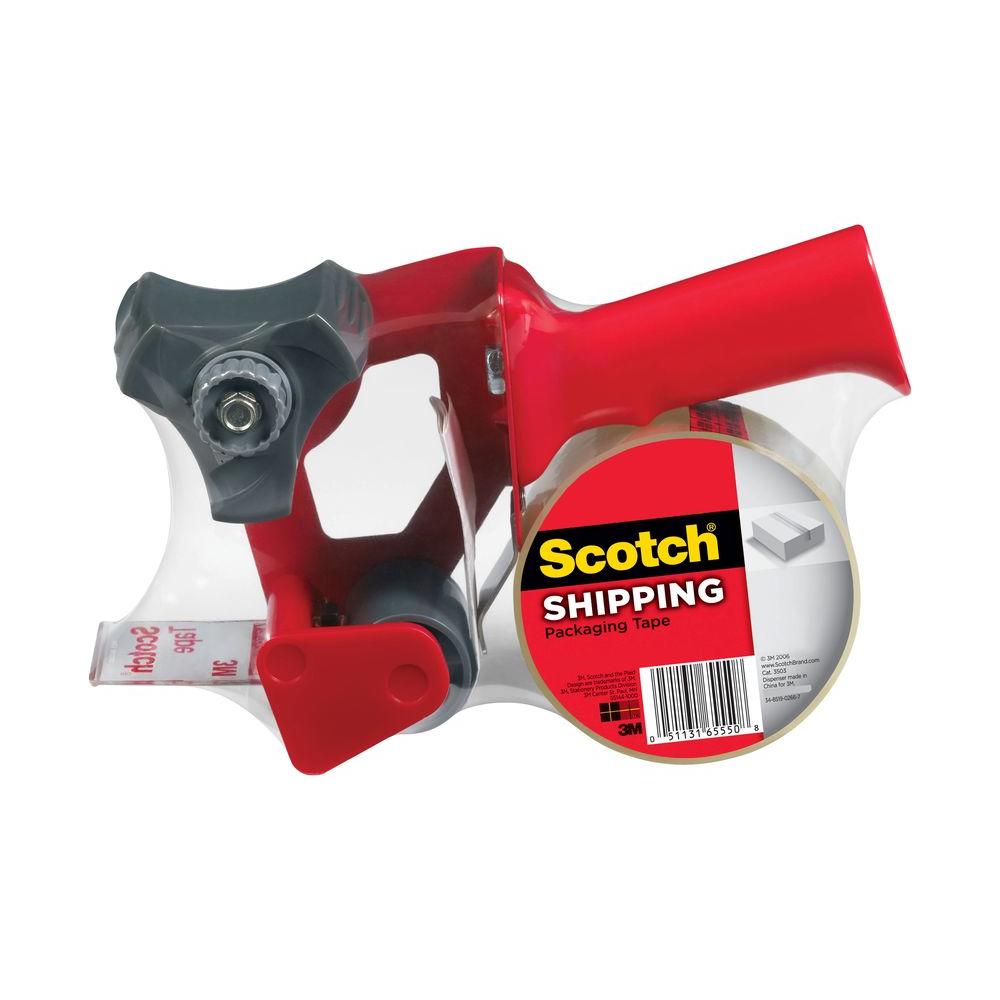 3M Scotch 1.88 in. x 65.6 yds. Shipping Packaging Tape with Dispenser ...