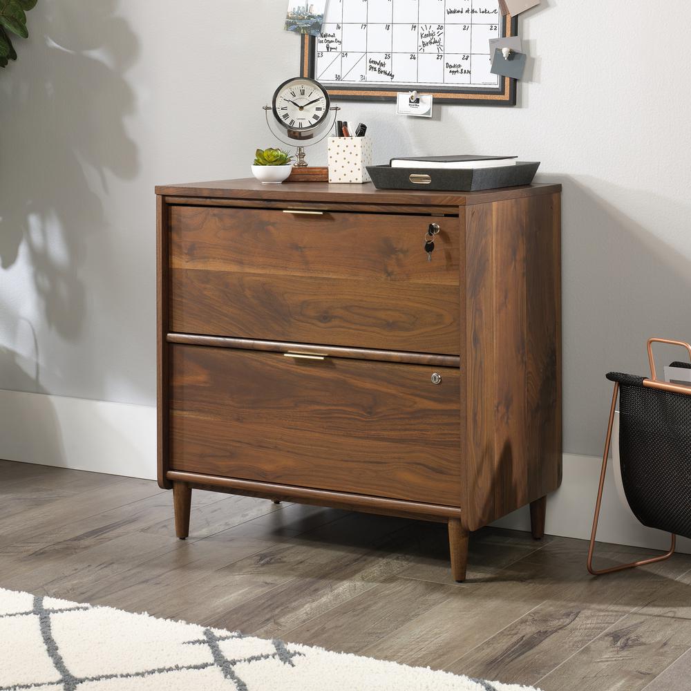 Sauder Clifford Place Grand Walnut Lateral File Cabinet With Locking Sauder Clifford Place Grand Walnut Lateral File Cabinet With Locking Drawers 421114 The Home Depot