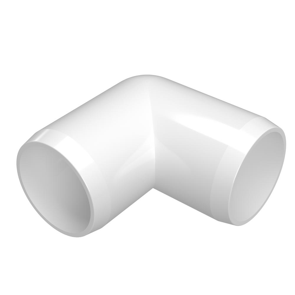 Formufit 11/4 in. Furniture Grade PVC 90Degree Elbow in White (4Pack