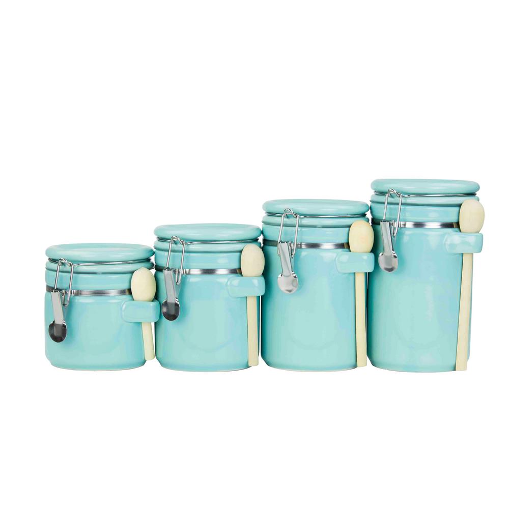  Home  Basics 4  Piece  Ceramic Canister Set  CS47190 The 