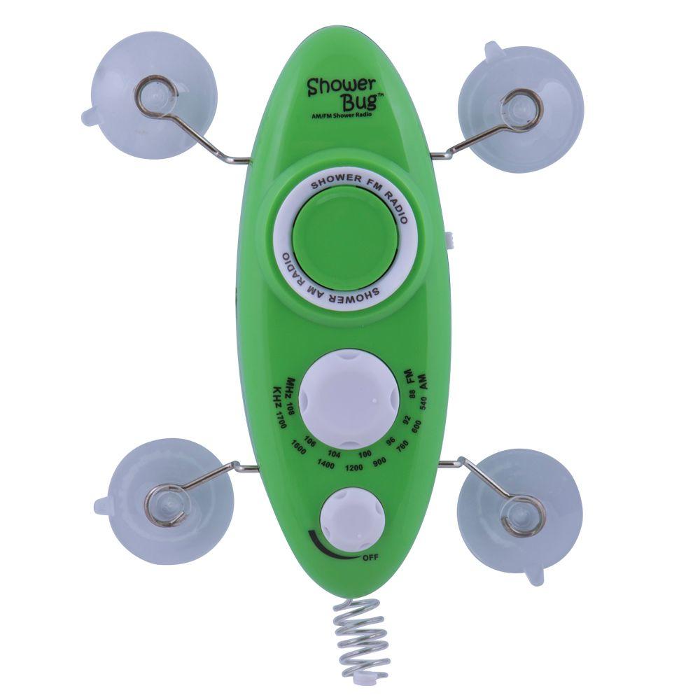 Zadro Showerbug 2.0 AM/FM Radio in GreenSB02G The Home Depot