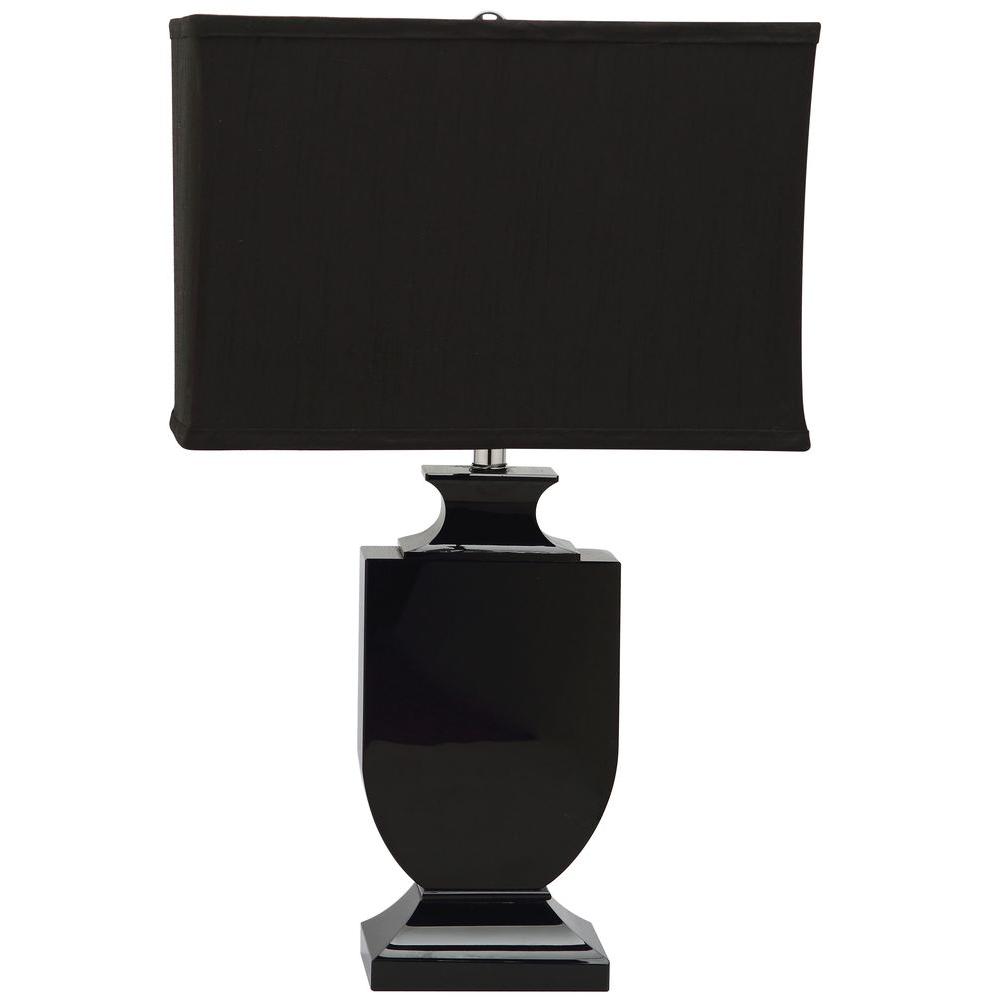 black crystal table lamp