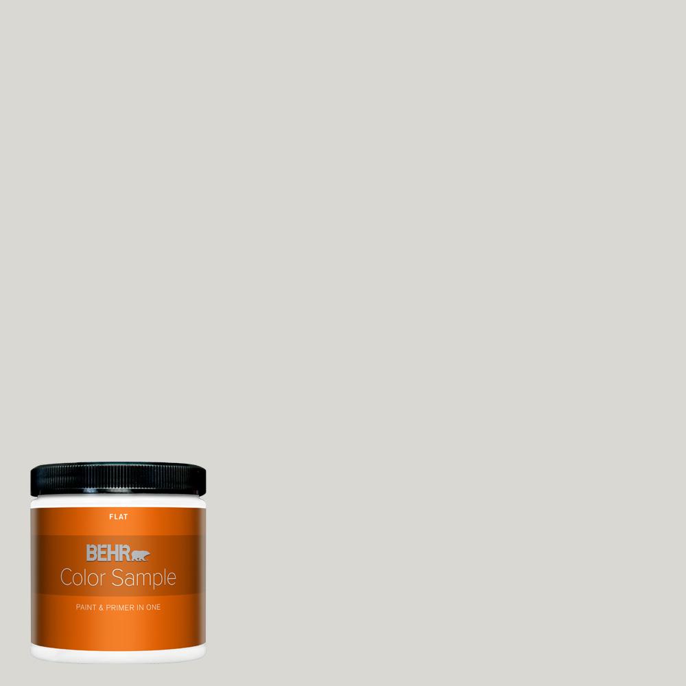 Behr Premium Plus 8 Oz N360 1 Seagull Gray Flat Interior Paint And