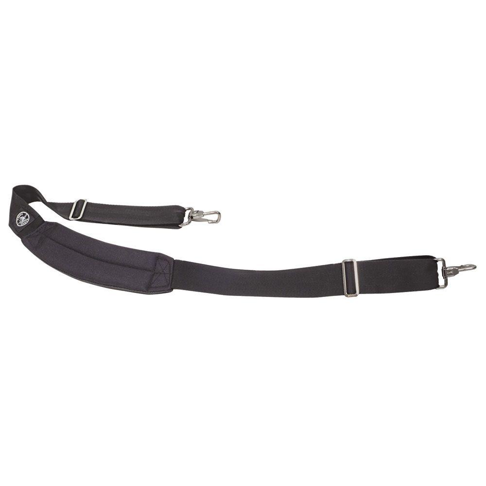 black shoulder strap