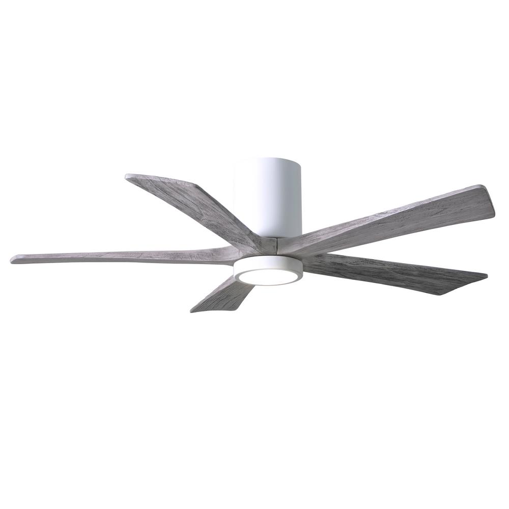 Atlas Irene 52 In Led Indoor Outdoor Damp Gloss White Ceiling Fan Damp Gloss White Ceiling Fan