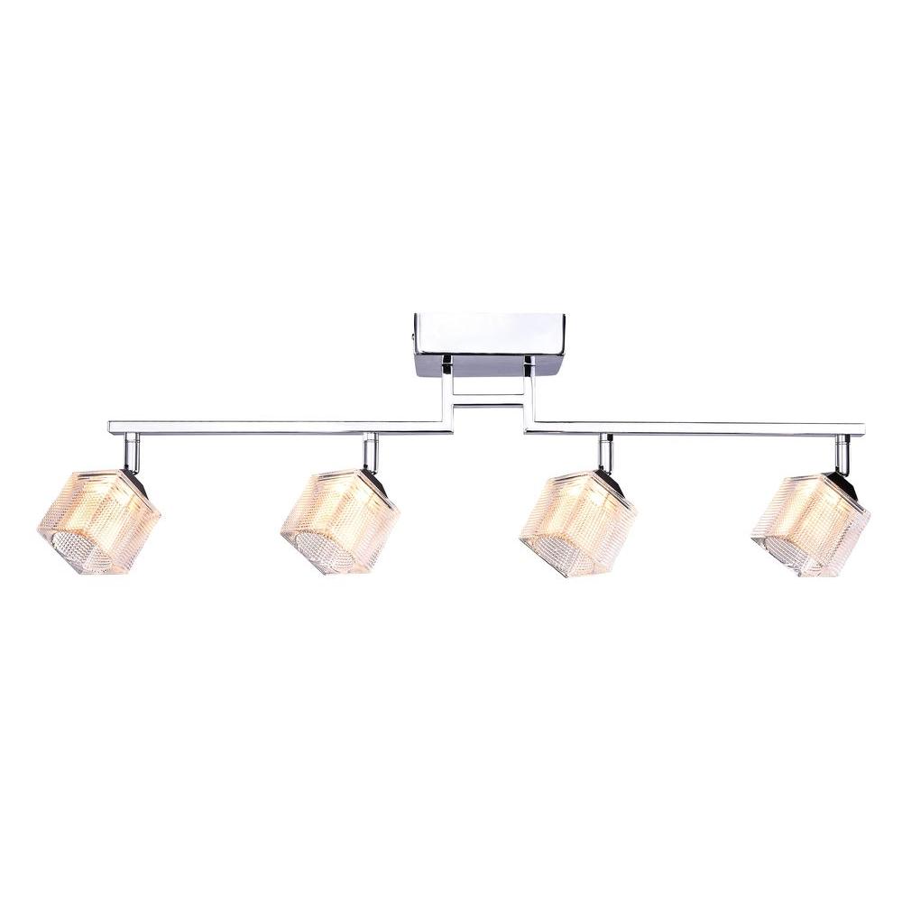 Hampton Bay 4 Light Led Directional Track Lighting Fixture With Hampton Bay 4 Light Led Directional